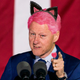 Illustration for article titled Cat-Eared, Pink-Haired Bill Clinton Exhorts DNC Viewers To Donate For Access To Uncensored Version Of Speech